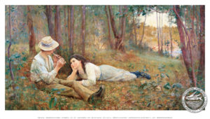 A Bush Idyll Print by artist Frederick McCubbin