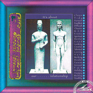 Us is a art greeting card. It's about our....relationship. image taken from old photo slides.