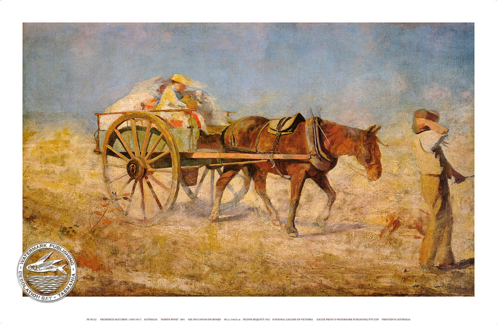THE NORTH WIND by Frederick McCubbin