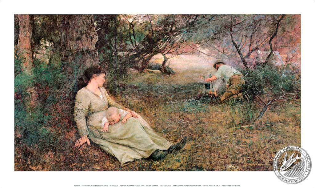 ON THE WALLABY TRACK - Frederick McCubbin