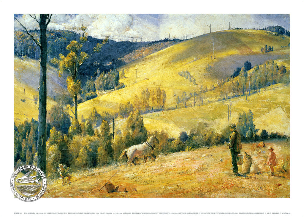 Ploughing The Dandenongs by Tom Roberts