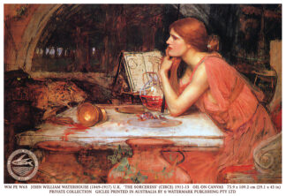 THE SORCERESS (CIRCE), 1911-15 – John Waterhouse – SML GICLEE PRINT – 23x33.5cm