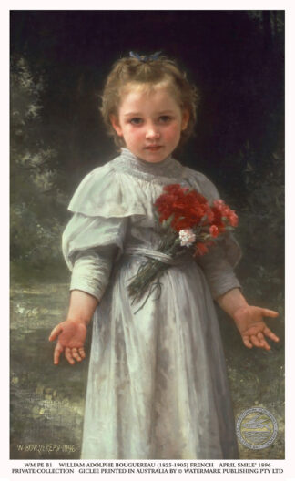 April Smile, William Bouguereau giclee print