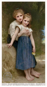 Two Sisters, 1899 by William Bouguereau print