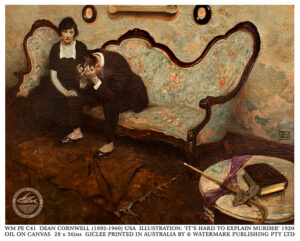 It's hard to explain murder 1920 Dean Cornwell