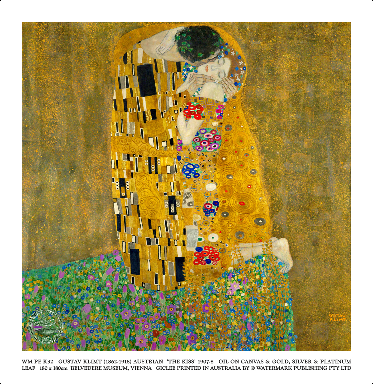 The Kiss (Der Kuss) by Gustav Klimt